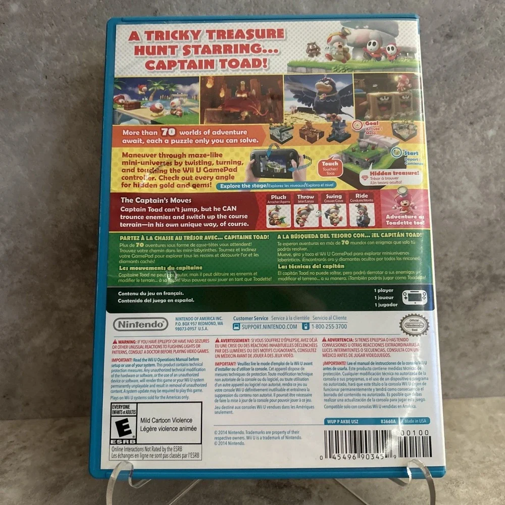 Captain Toad: Treasure Tracker (Nintendo Wii U) CIB Tested